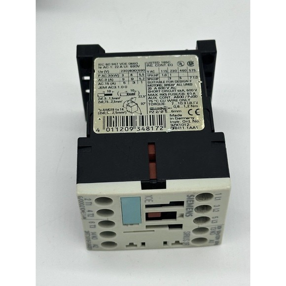 Siemens 3rv1011-1ka10 and Siemens 3rt1016-1ak61 Bundle Circuit‎ Breakers - Picture 5 of 9